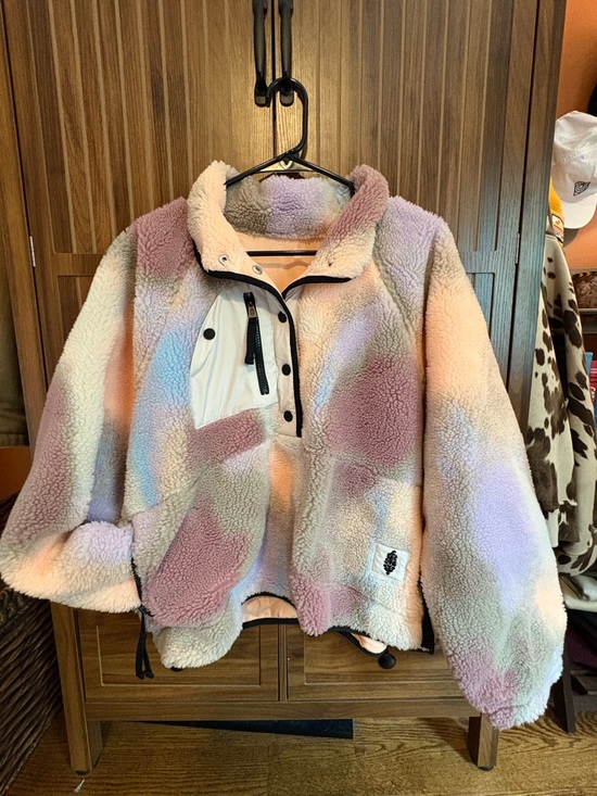 Free People Jackets & Blazers - Free People Pastel Fleece Pullover